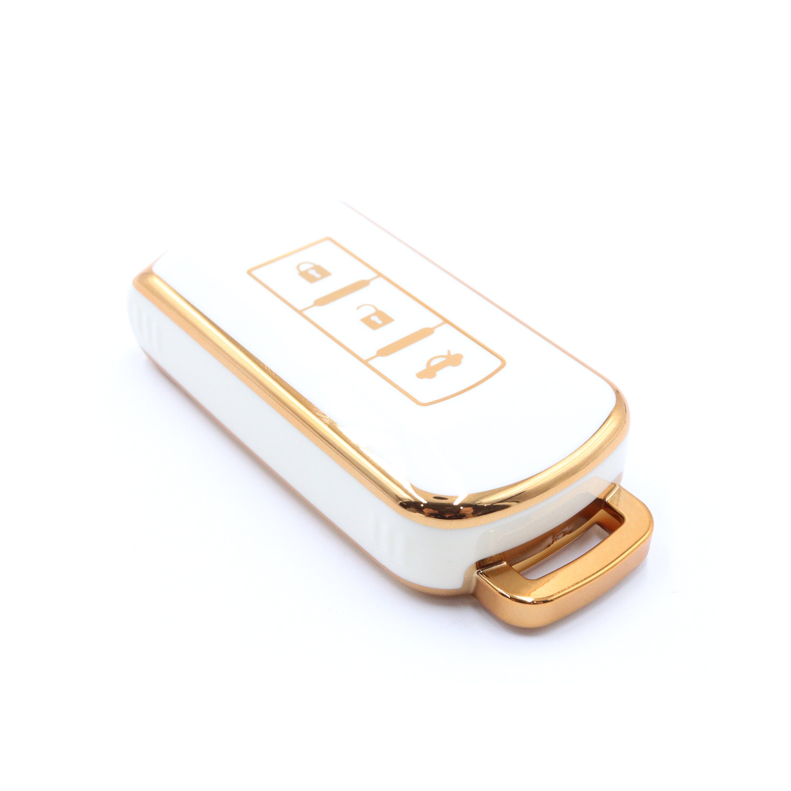 3 Button White Car Key Cover To Suit Mitsubishi Outlander | Remote Pro